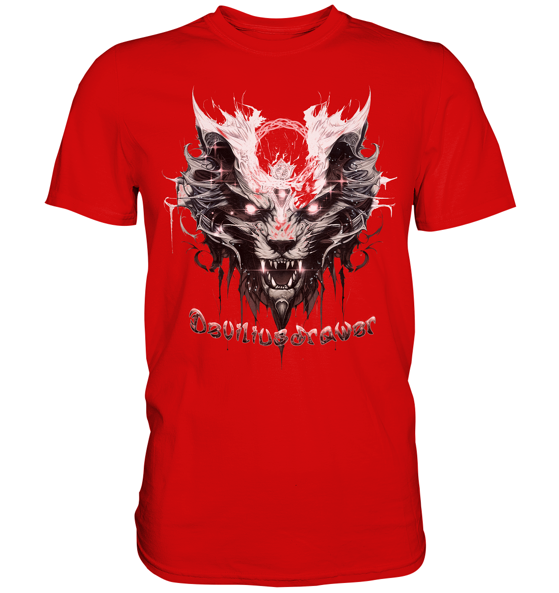 Deviliusdrawer Demonic Glow Cat - Premium Shirt