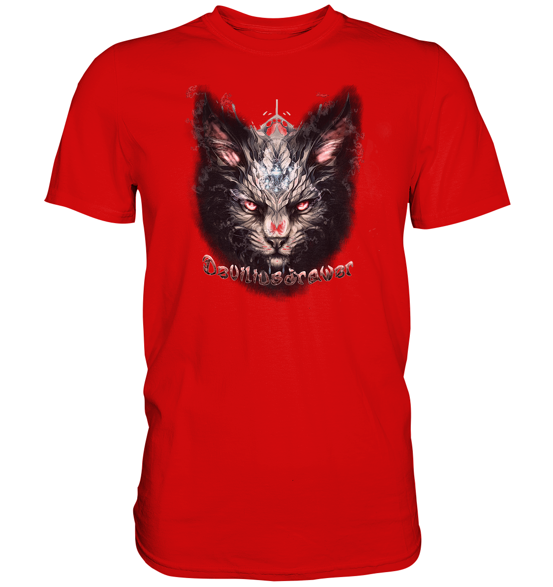 Deviliusdrawer Myshtical Redeyed Cat - Premium Shirt