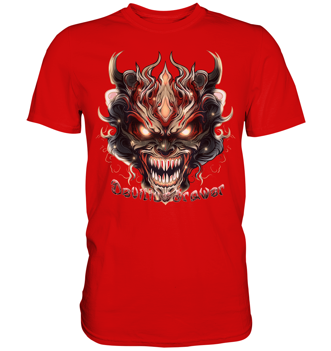 Deviliusdrawer Evil Vamp Mask - Premium Shirt