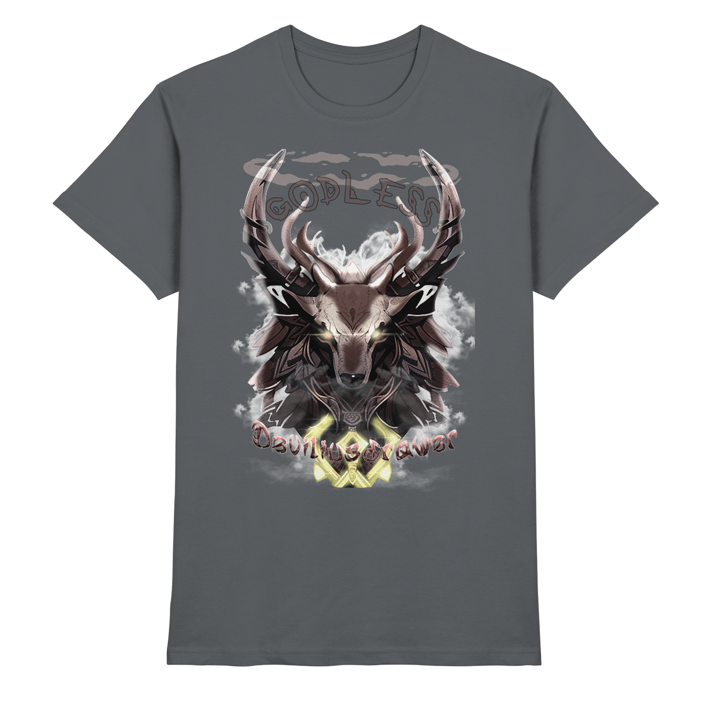 Deviliusdrawer Godless Deer - Premium Shirt