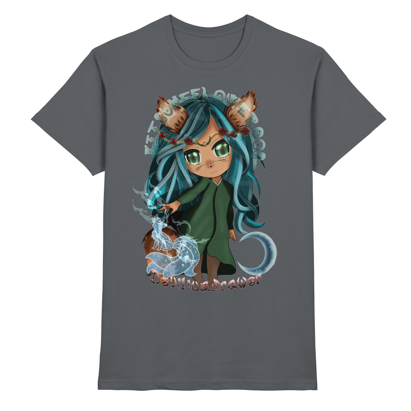 Deviliusdrawer Kitsuneflower - Premium Shirt