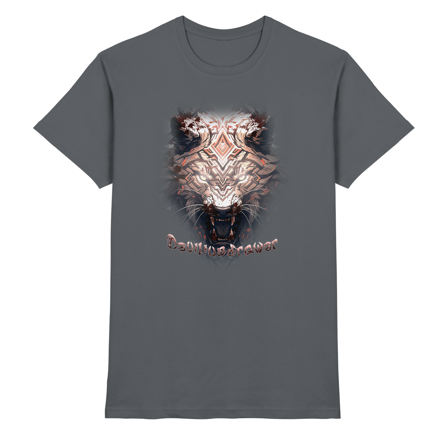 Deviliusdrawer Gold Metal Tiger - Premium Shirt