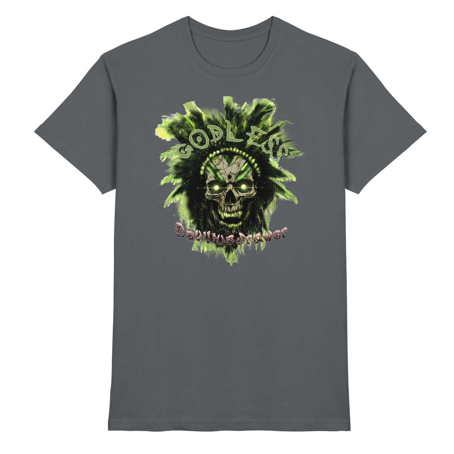 Deviliusdrawer Godless Skull - Premium Shirt