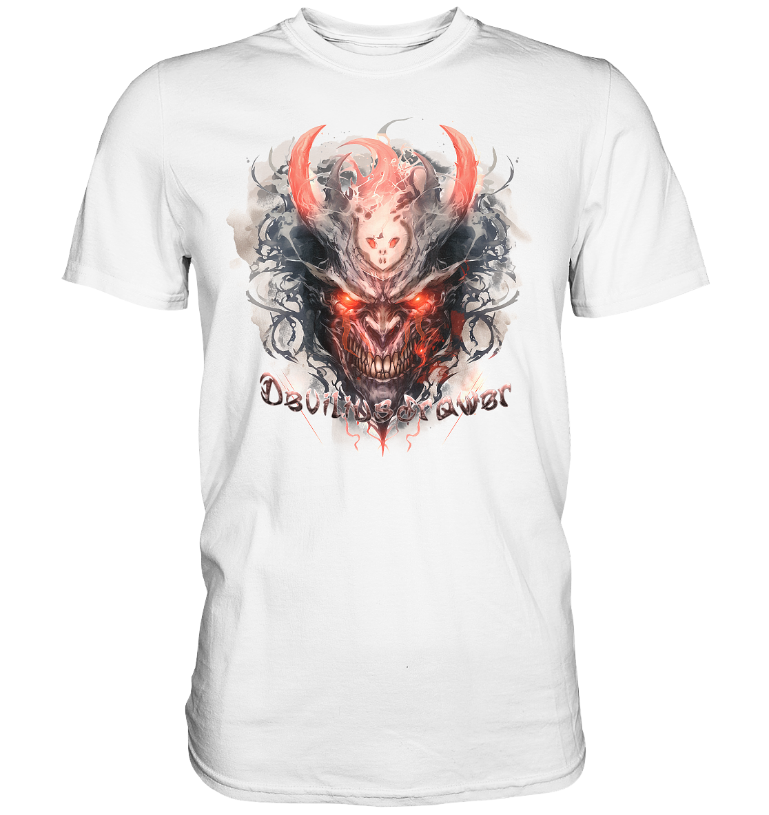 Deviliusdrawer Red Horn Devil - Premium Shirt