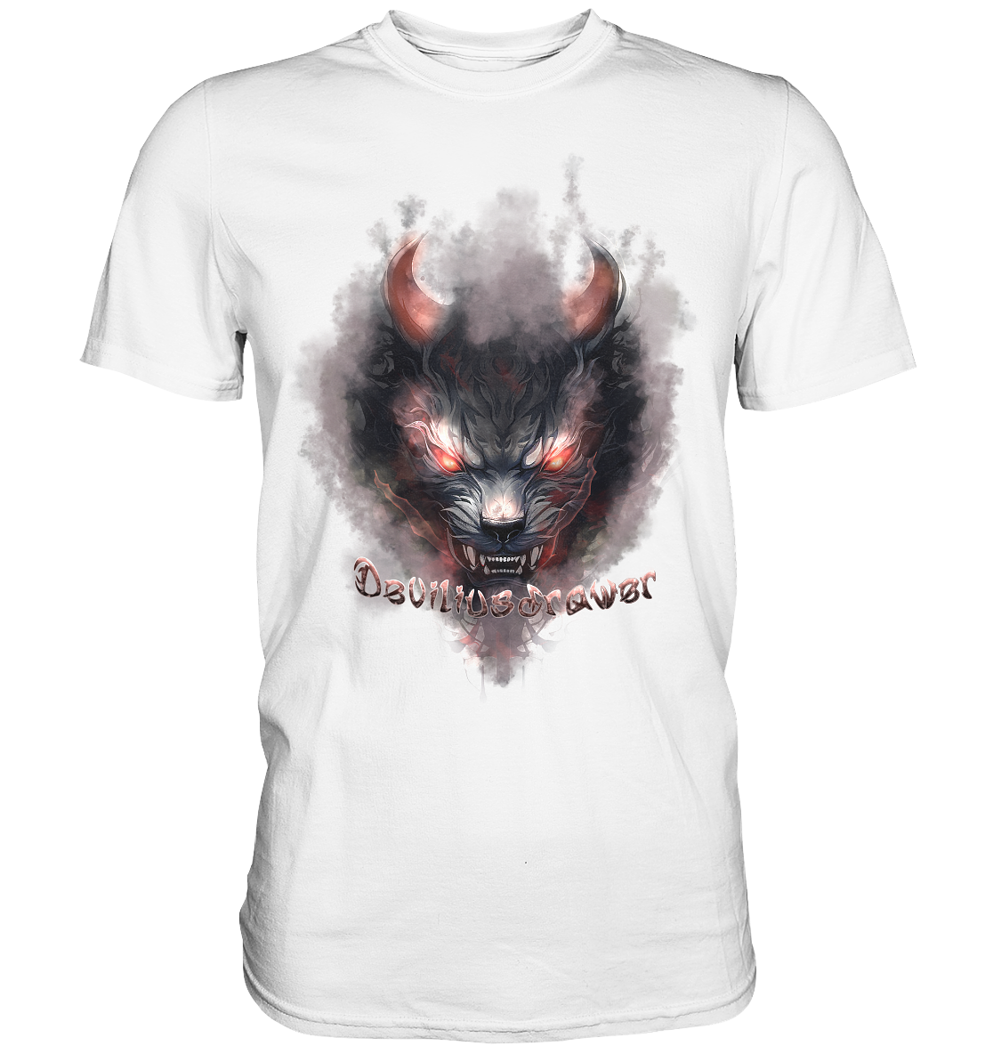 Deviliusdrawer Red Smoked Cat - Premium Shirt