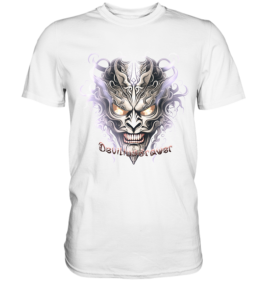 Deviliusdrawer Demon Mask Violet - Premium Shirt