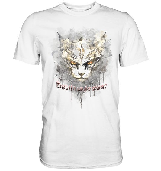 Deviliusdrawer White Catgod - Premium Shirt