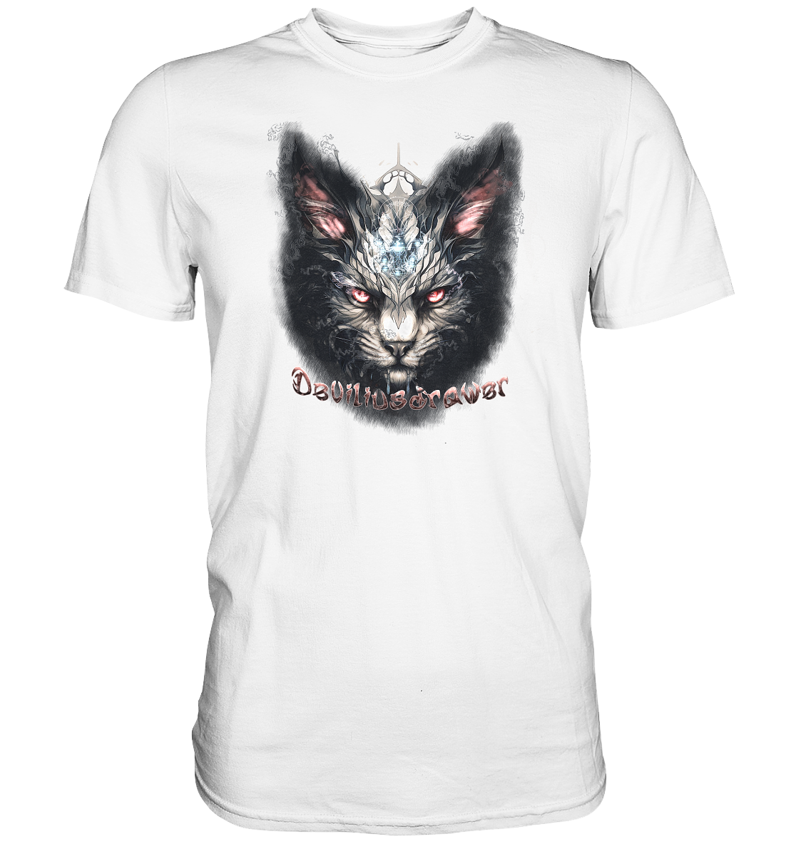Deviliusdrawer Myshtical Redeyed Cat - Premium Shirt