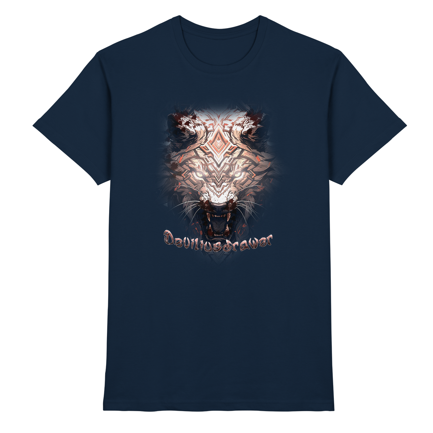 Deviliusdrawer Gold Metal Tiger - Premium Shirt