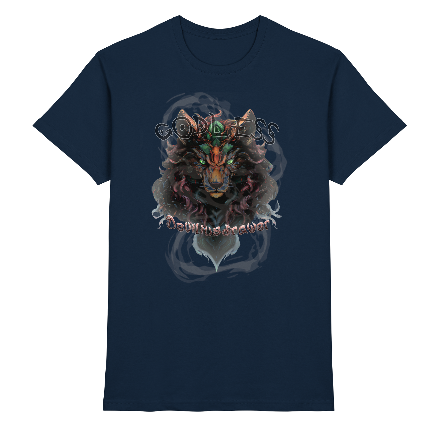 Deviliusdrawer Godless Wolf - Premium Shirt