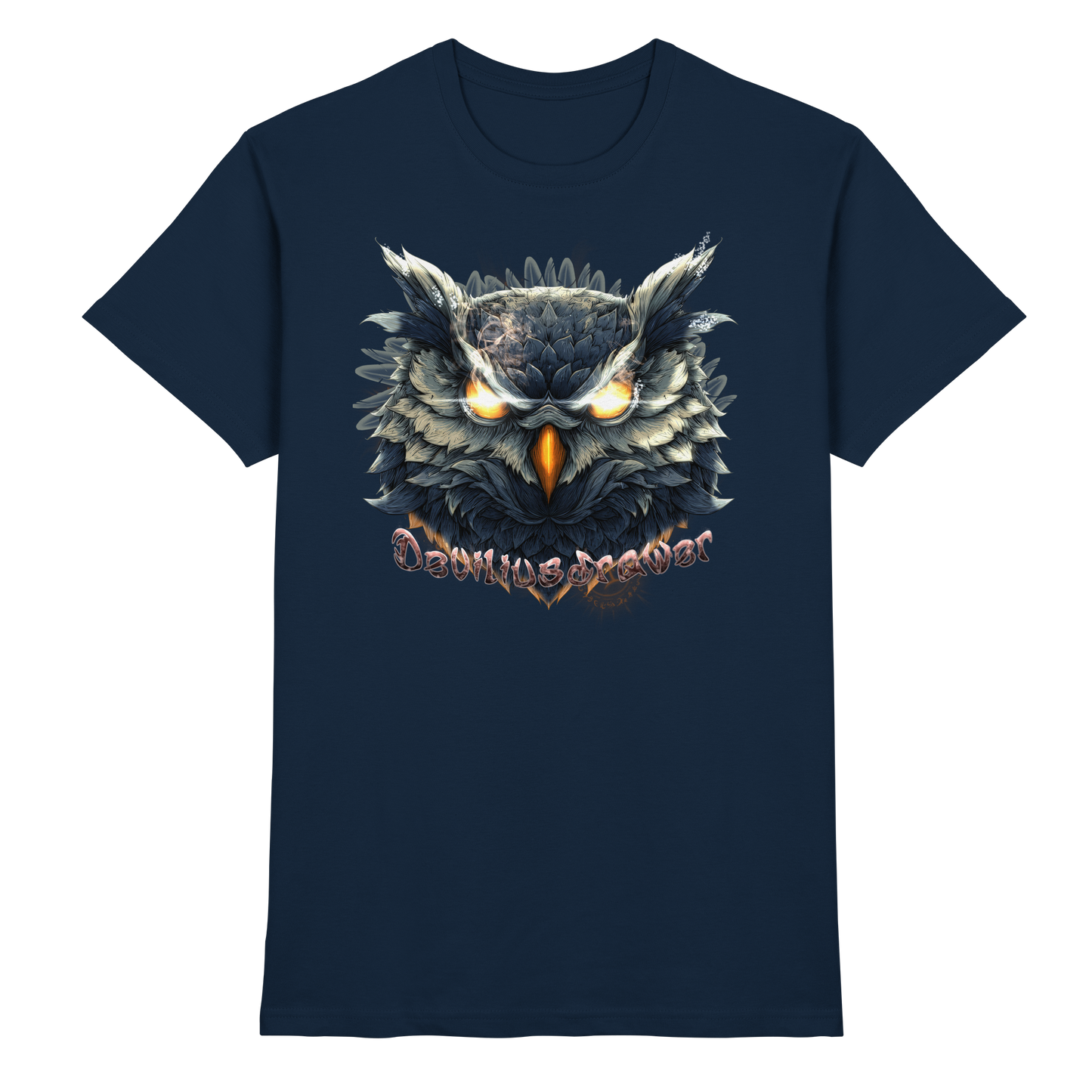 Deviliusdrawer Dark Fire Owl - Premium Shirt