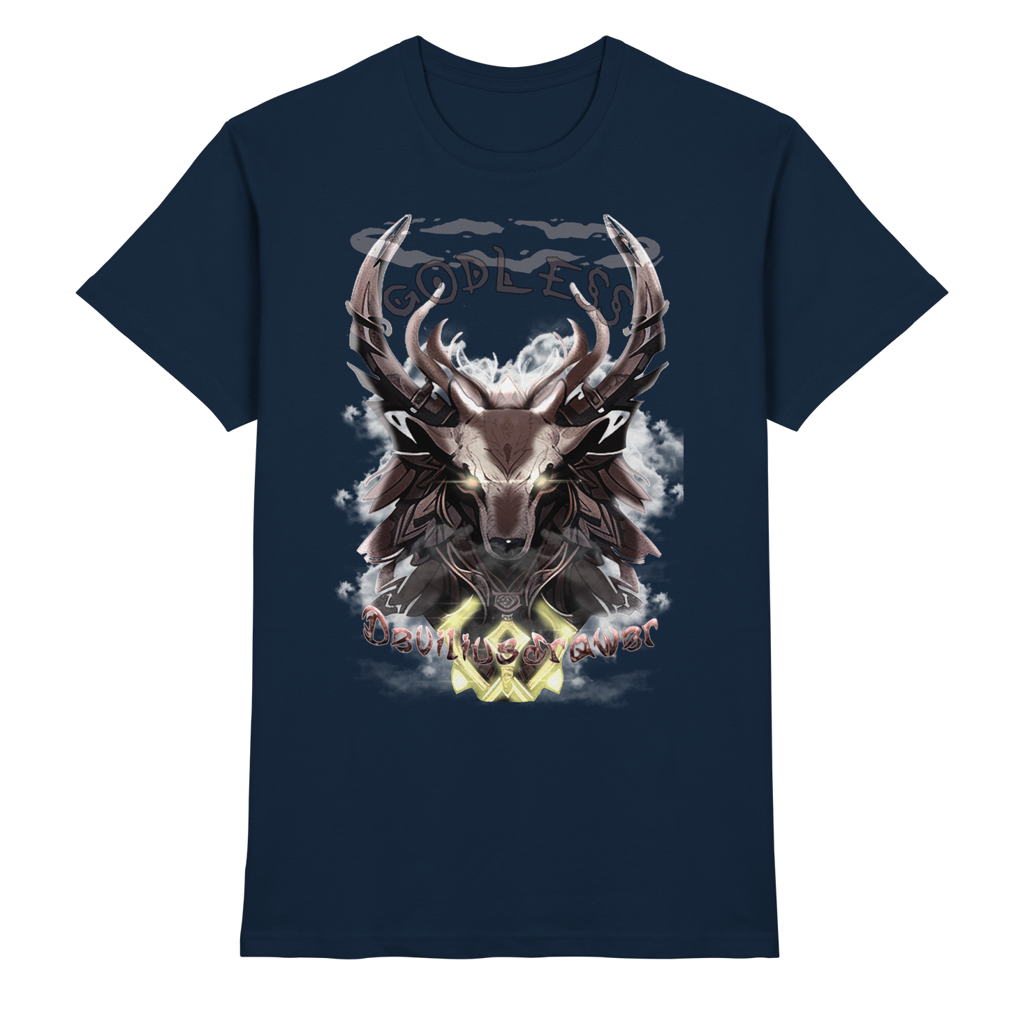 Deviliusdrawer Godless Deer - Premium Shirt