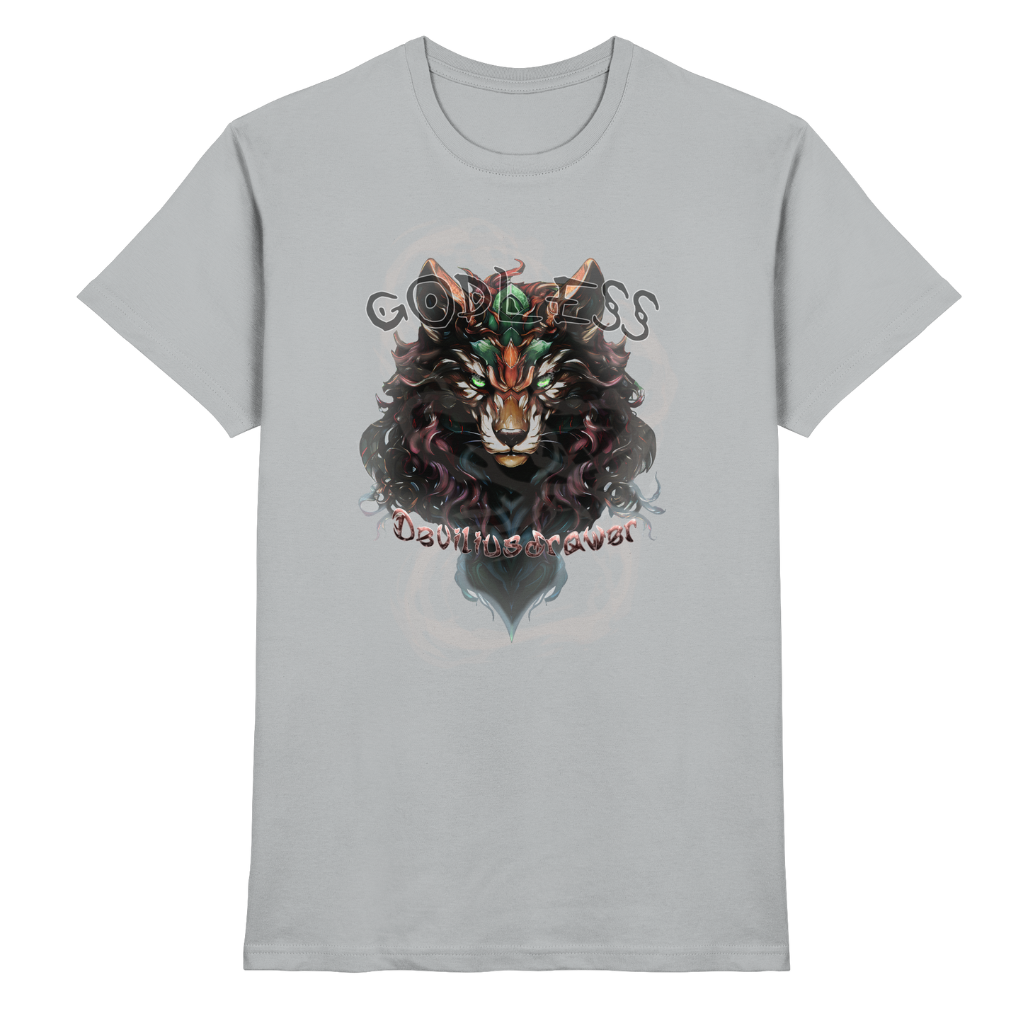 Deviliusdrawer Godless Wolf - Premium Shirt