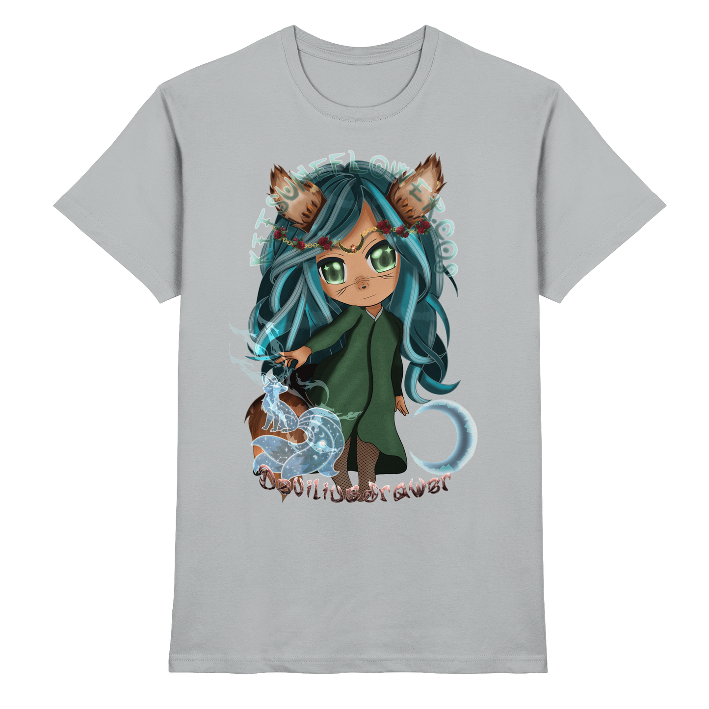 Deviliusdrawer Kitsuneflower - Premium Shirt