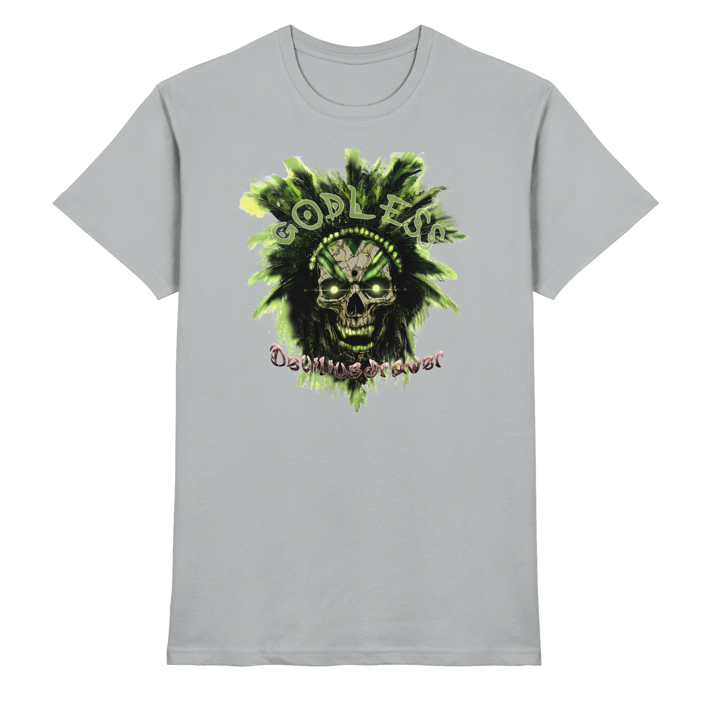 Deviliusdrawer Godless Skull - Premium Shirt