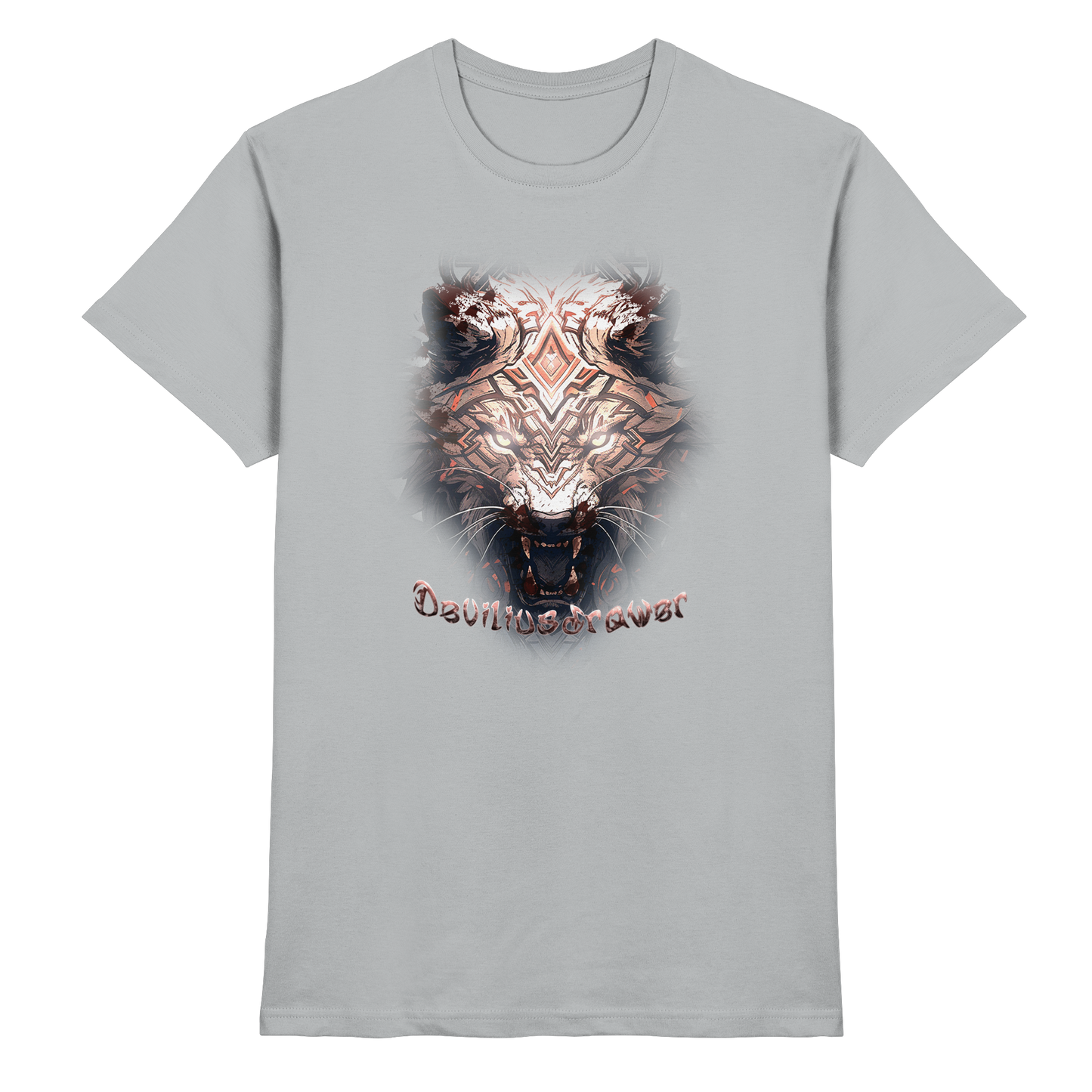 Deviliusdrawer Gold Metal Tiger - Premium Shirt