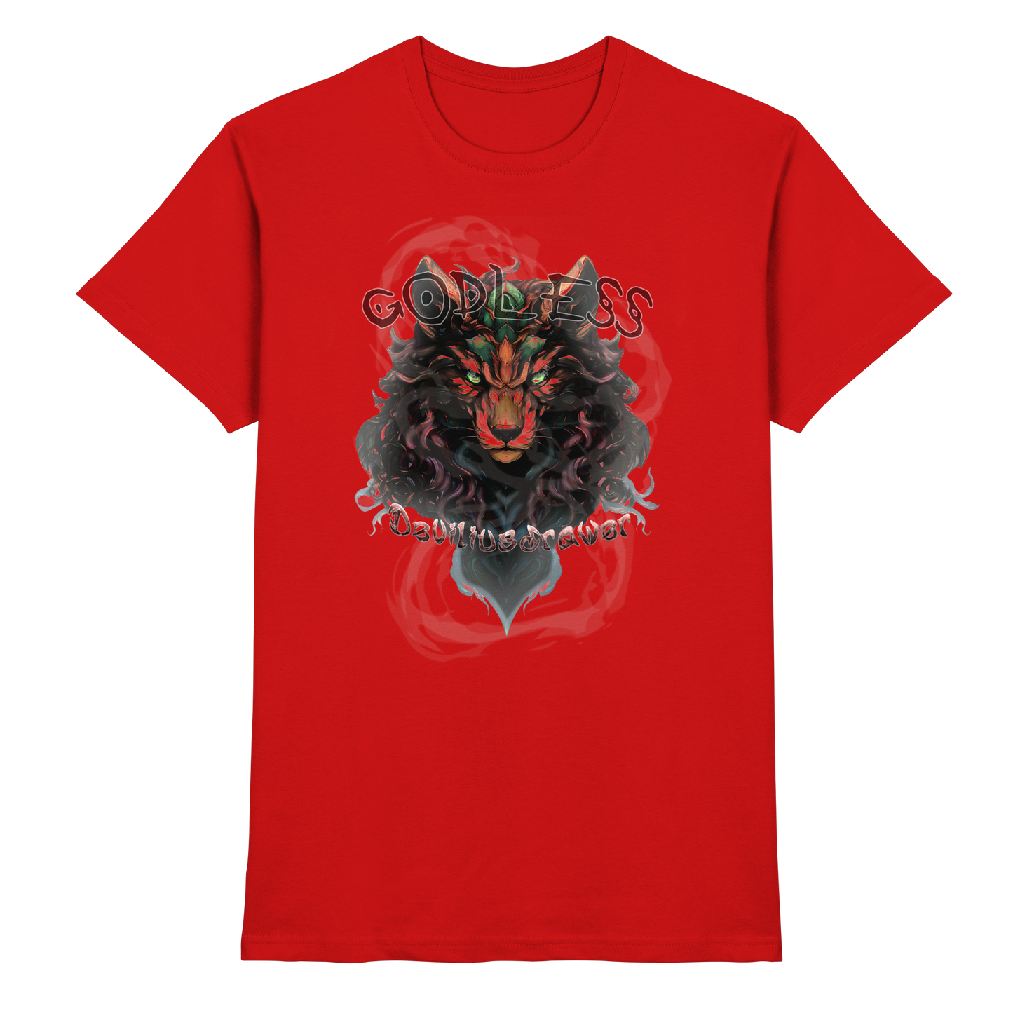 Deviliusdrawer Godless Wolf - Premium Shirt