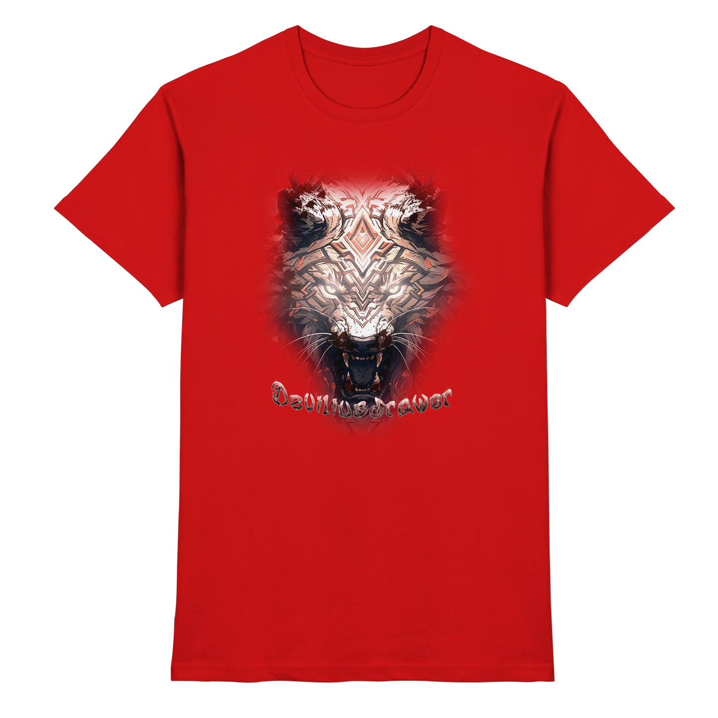 Deviliusdrawer Gold Metal Tiger - Premium Shirt