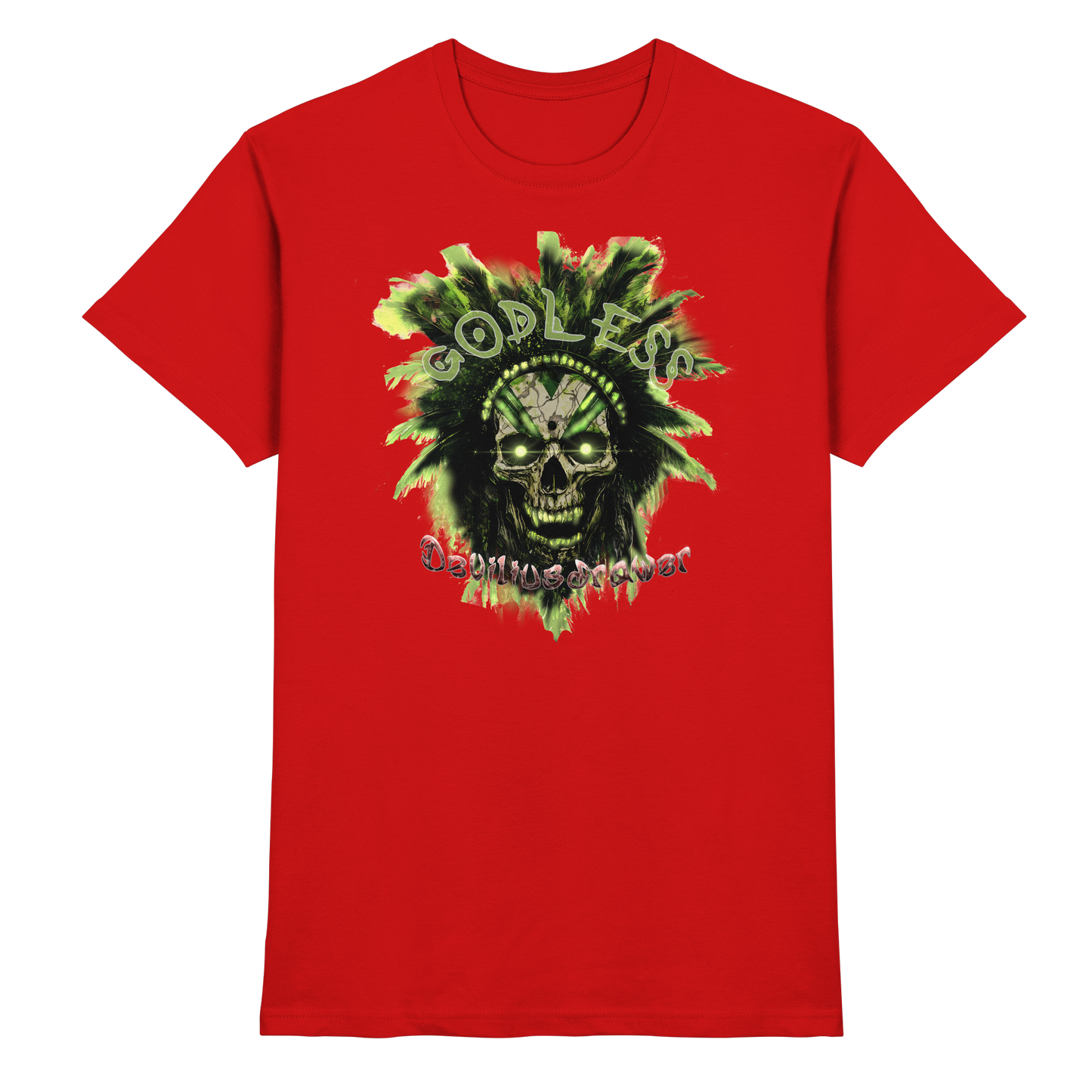 Deviliusdrawer Godless Skull - Premium Shirt