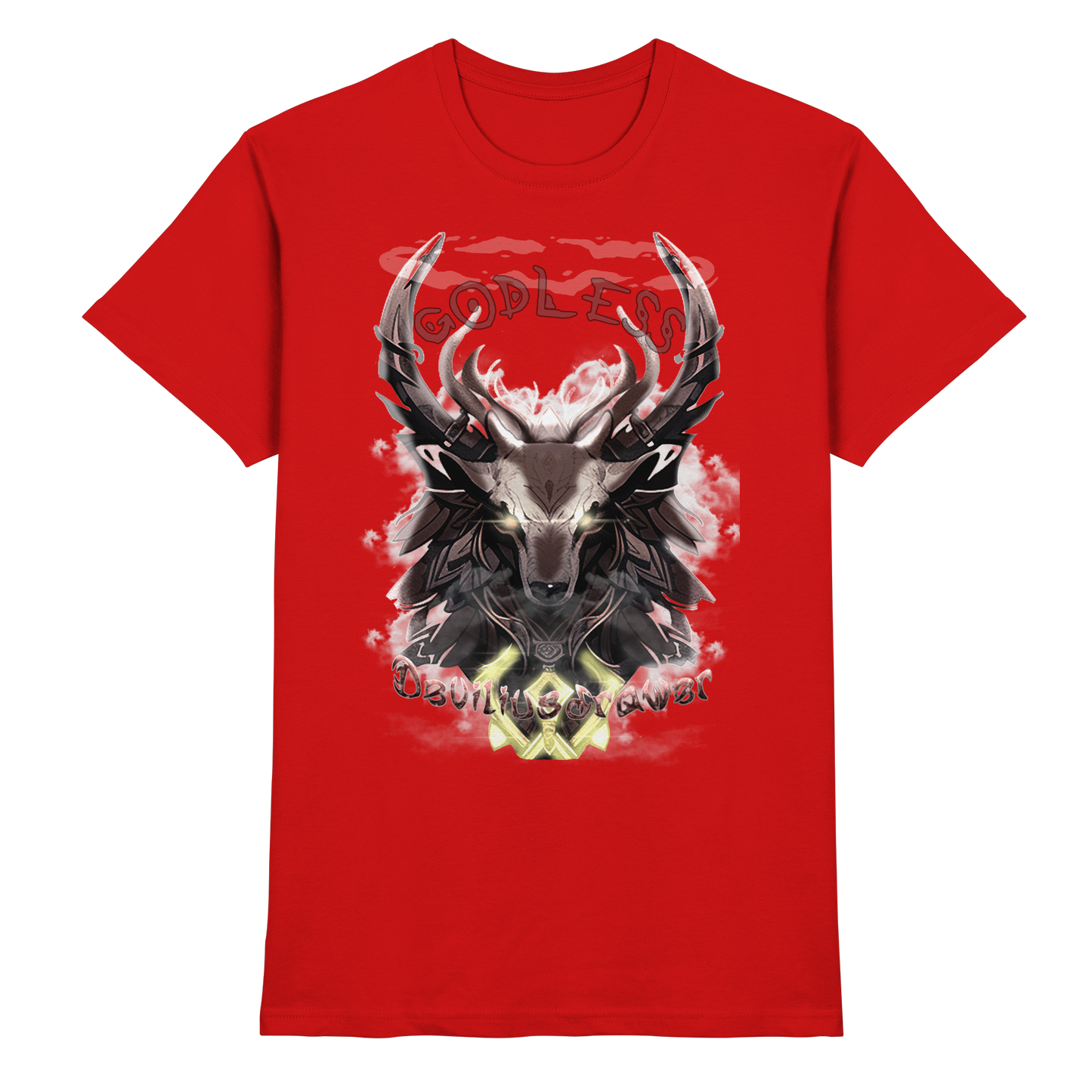 Deviliusdrawer Godless Deer - Premium Shirt