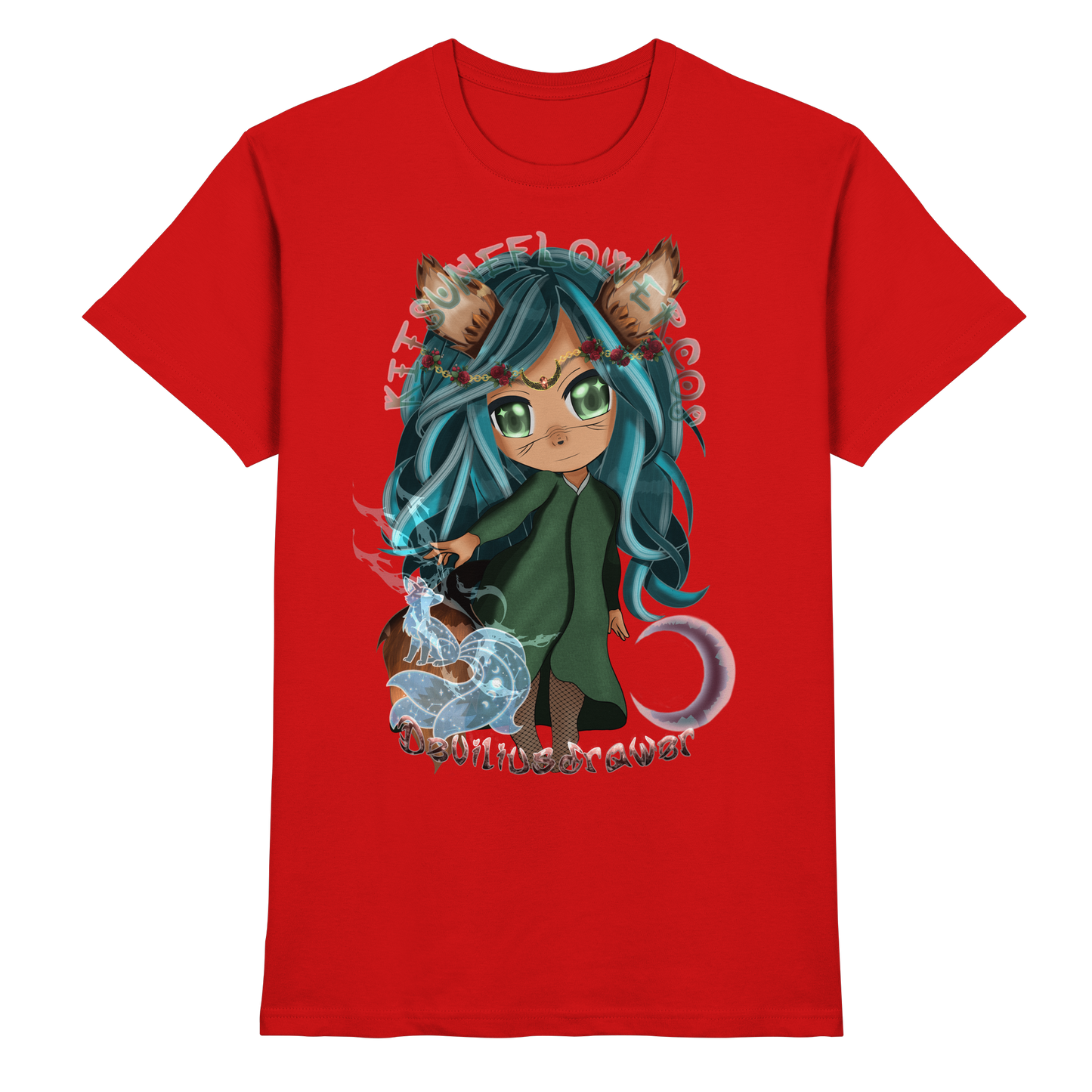 Deviliusdrawer Kitsuneflower - Premium Shirt