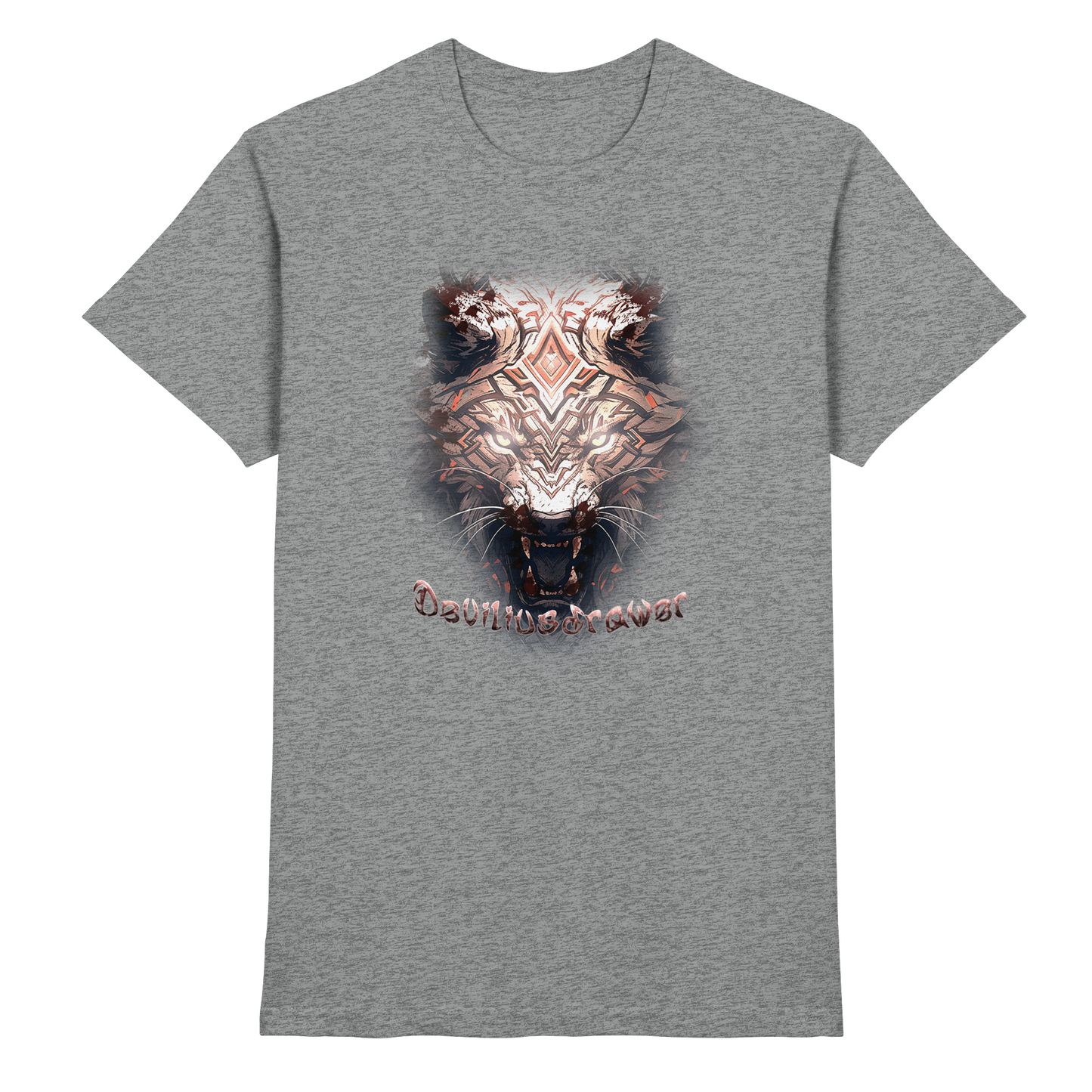Deviliusdrawer Gold Metal Tiger - Premium Shirt