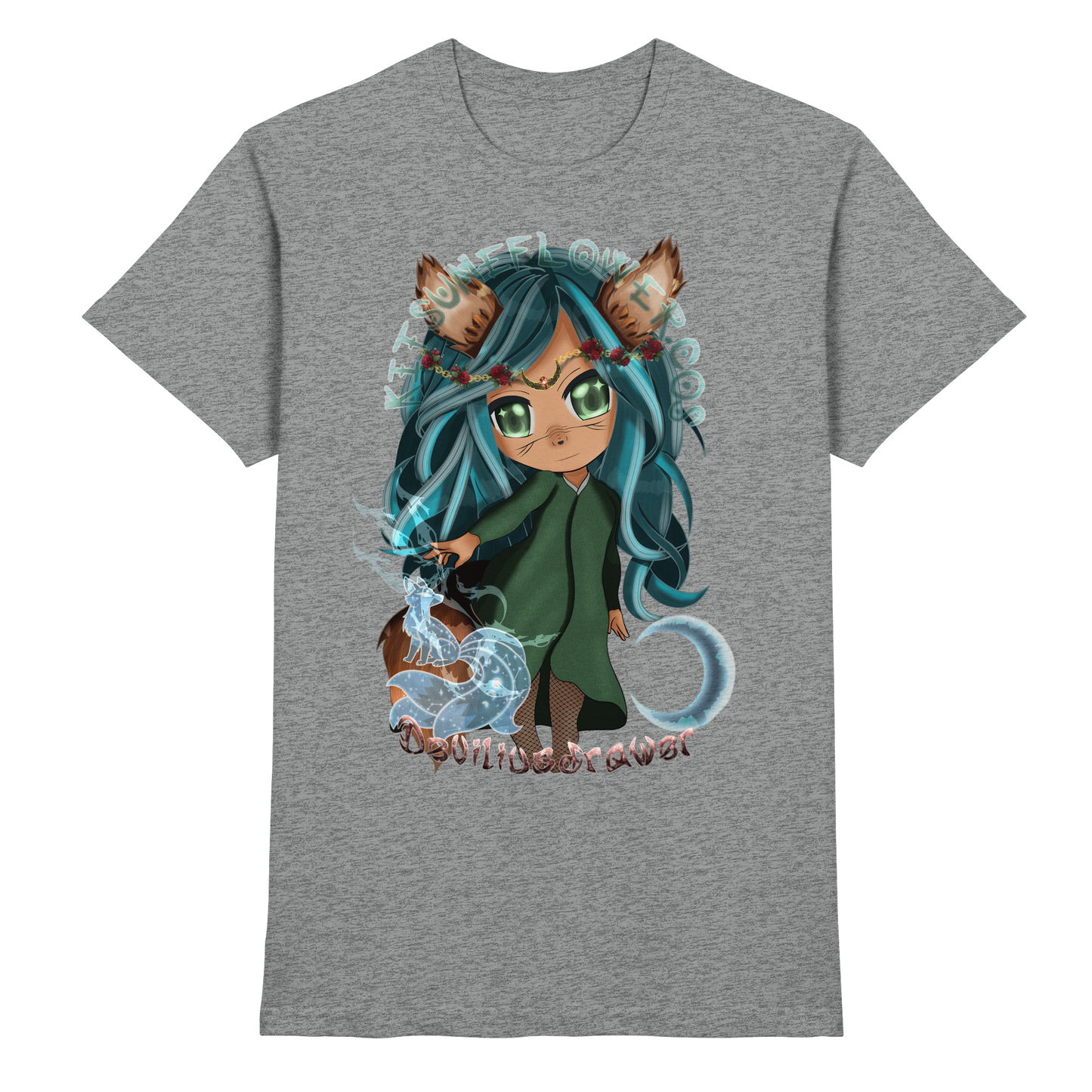 Deviliusdrawer Kitsuneflower - Premium Shirt