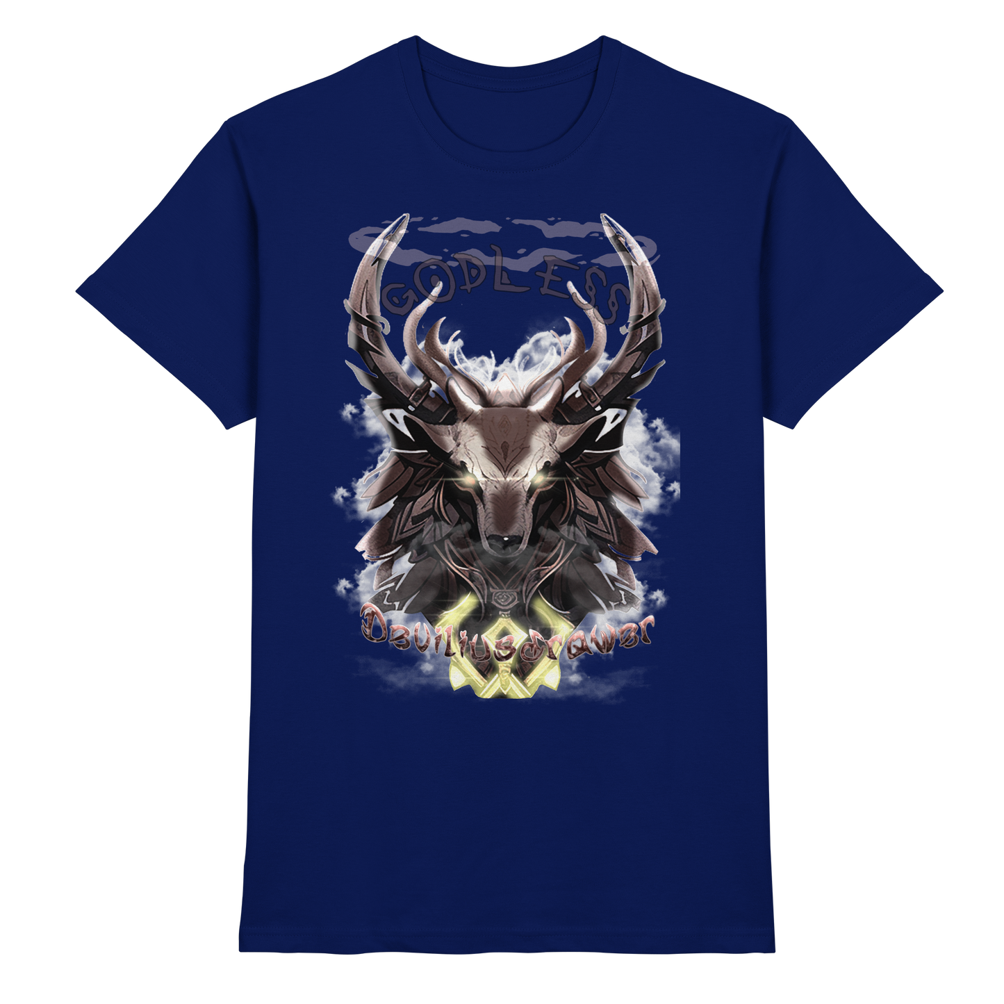 Deviliusdrawer Godless Deer - Premium Shirt