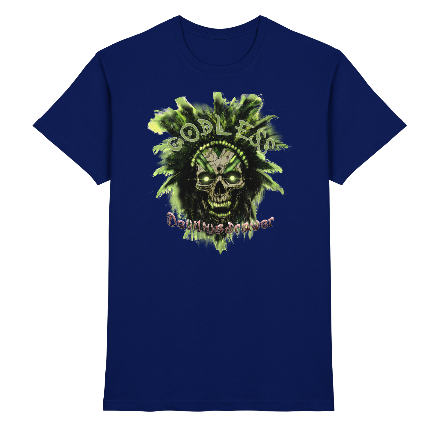 Deviliusdrawer Godless Skull - Premium Shirt