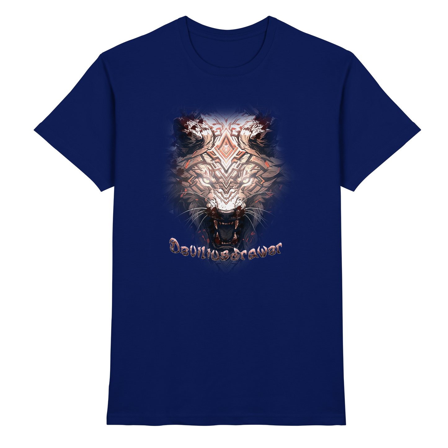 Deviliusdrawer Gold Metal Tiger - Premium Shirt
