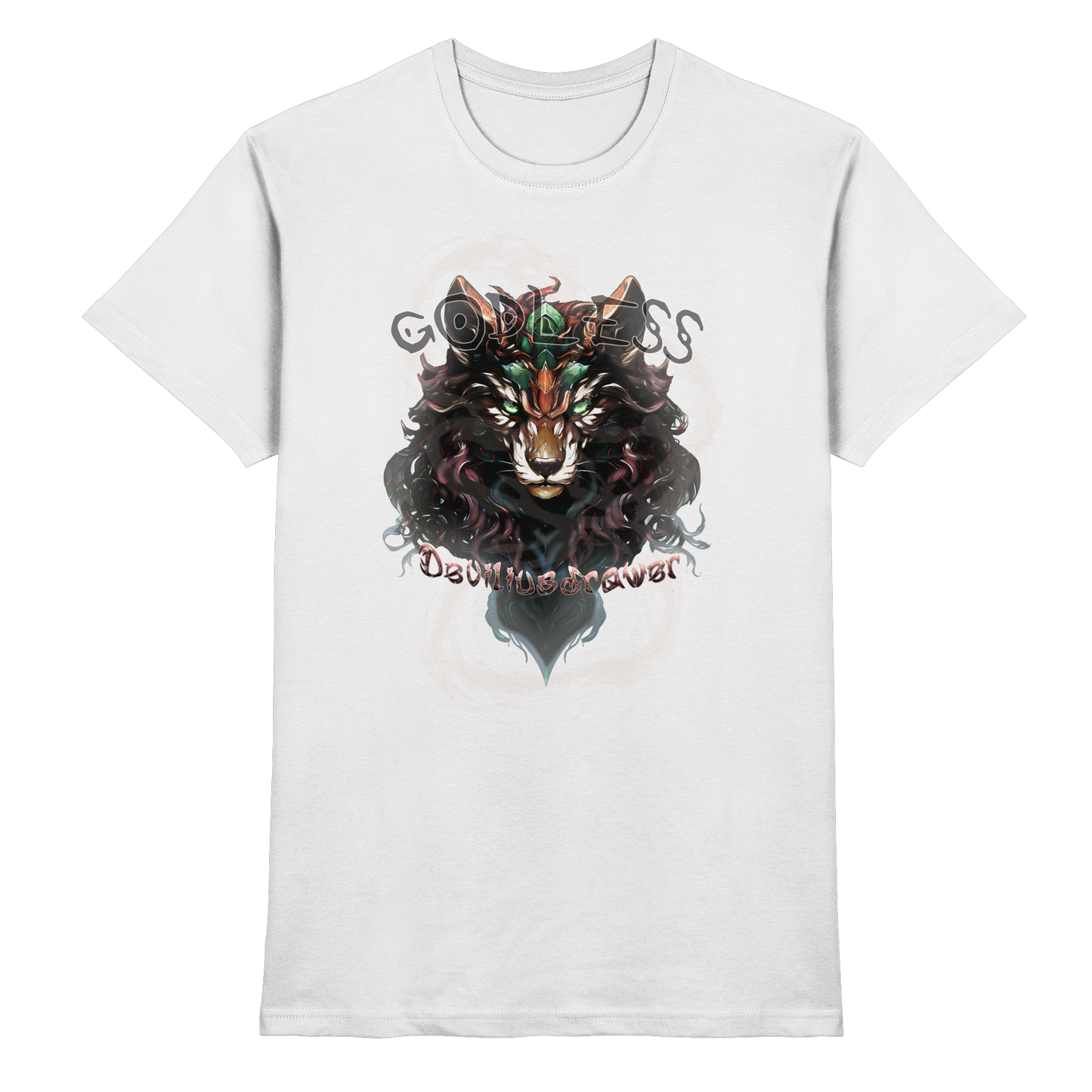 Deviliusdrawer Godless Wolf - Premium Shirt