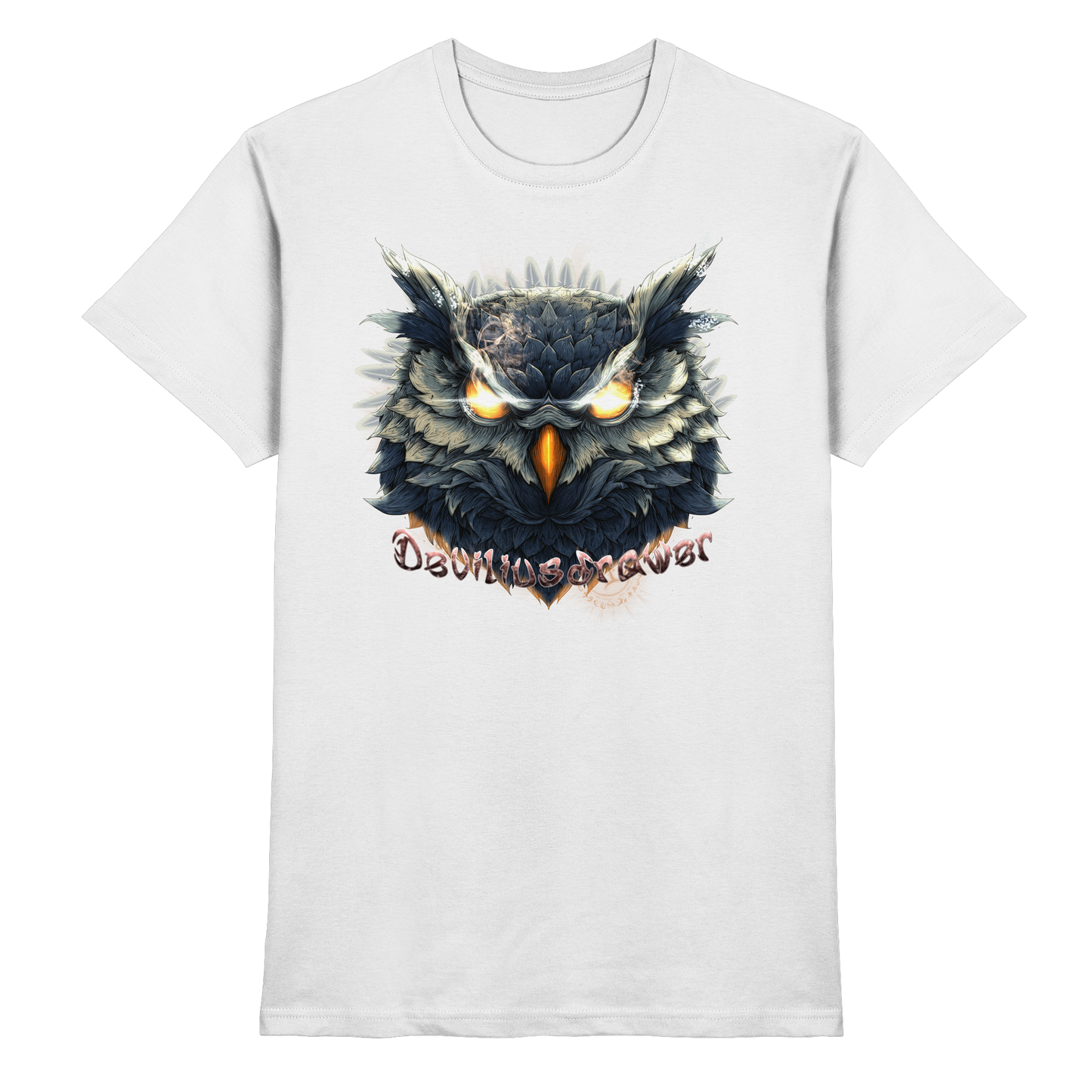 Deviliusdrawer Dark Fire Owl - Premium Shirt