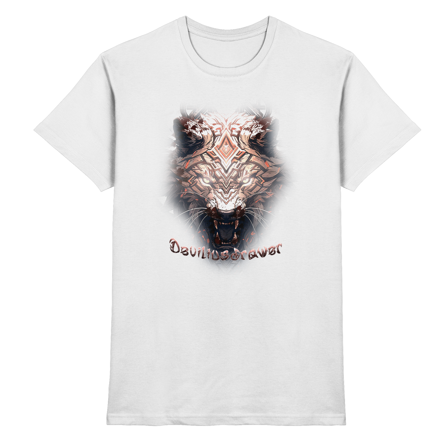 Deviliusdrawer Gold Metal Tiger - Premium Shirt