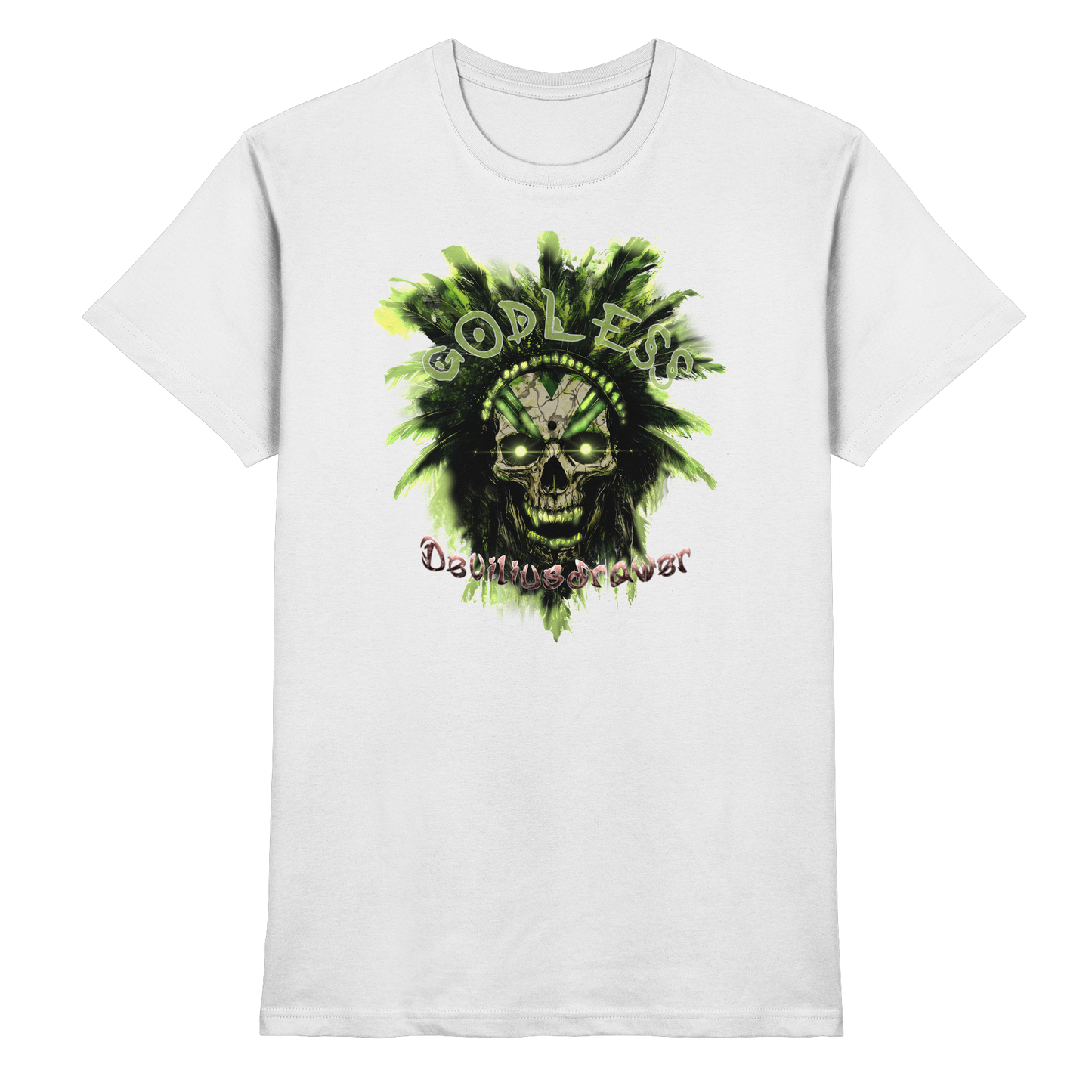 Deviliusdrawer Godless Skull - Premium Shirt