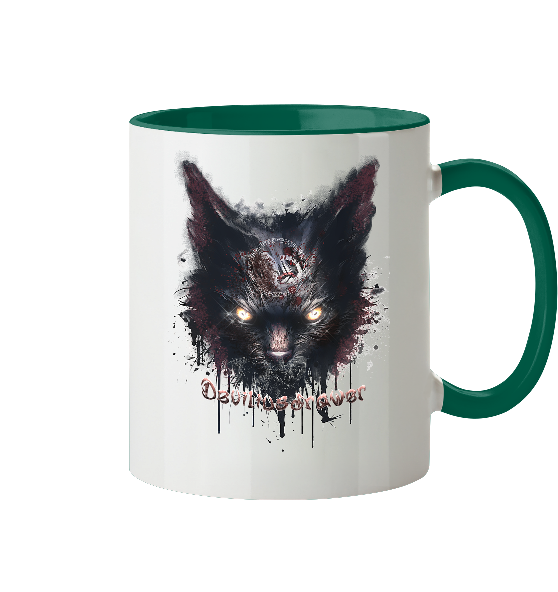 Deviliusdrawer Zombie Cat - Tasse zweifarbig