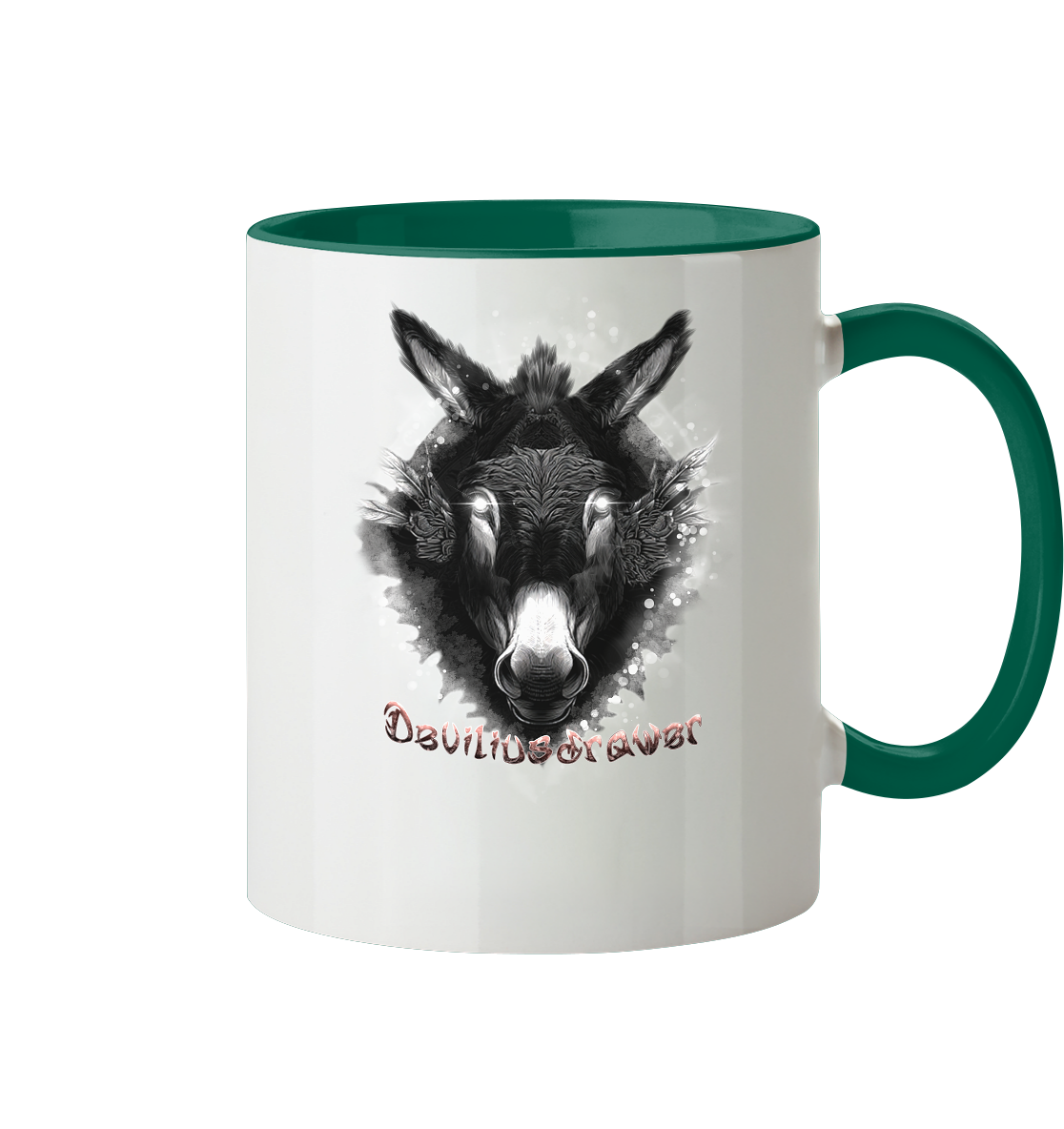 Deviliusdrawer Glowing Donkey - Tasse zweifarbig