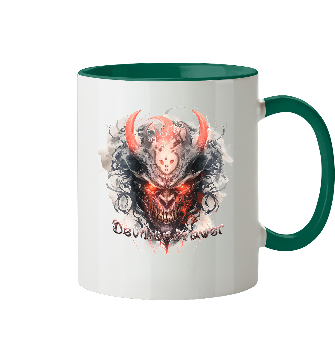 Deviliusdrawer Red Horn Devil - Tasse zweifarbig