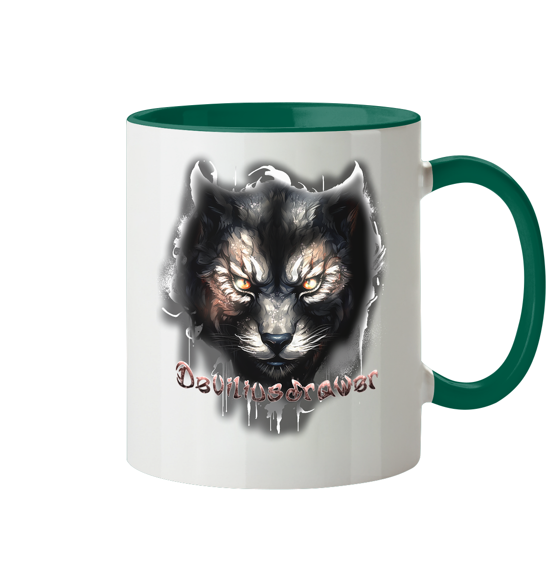 Deviliusdrawer Vampire Cat - Tasse zweifarbig
