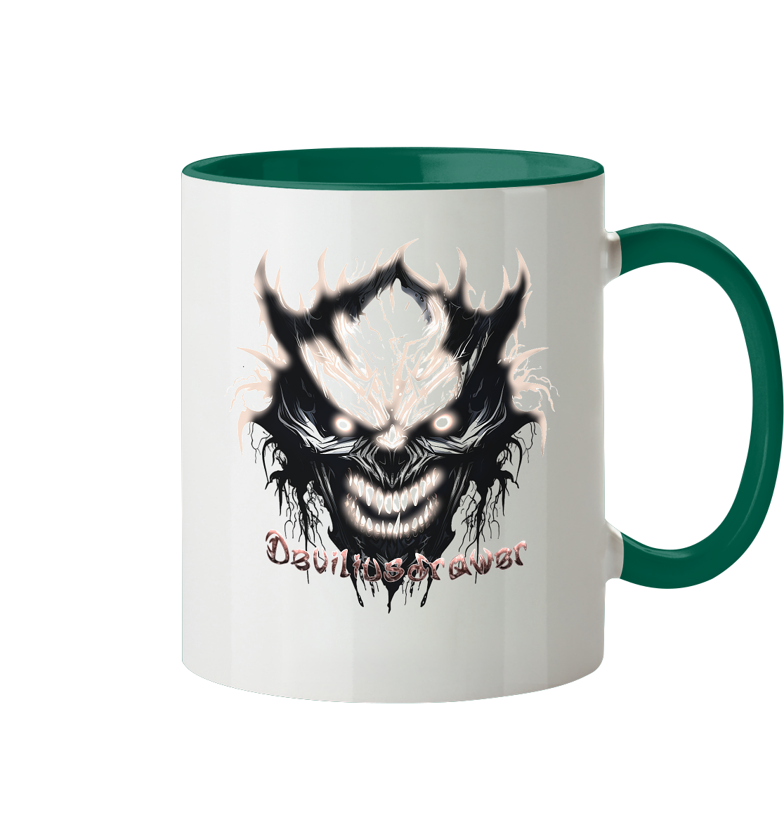 Deviliusdrawer Crazy Glow Devil - Tasse zweifarbig