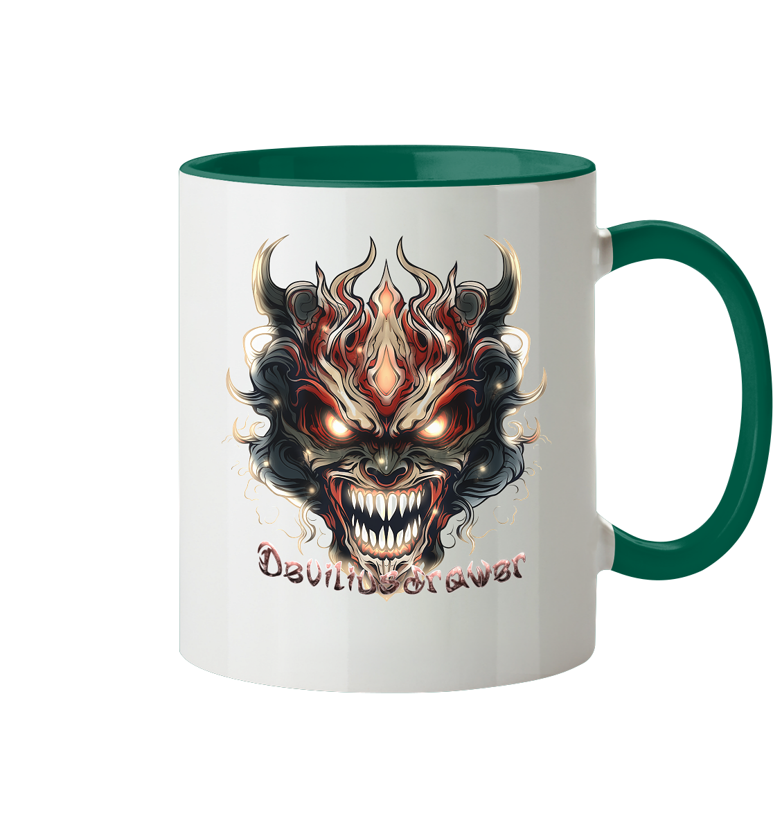 Deviliusdrawer Evil Vamp Mask - Tasse zweifarbig