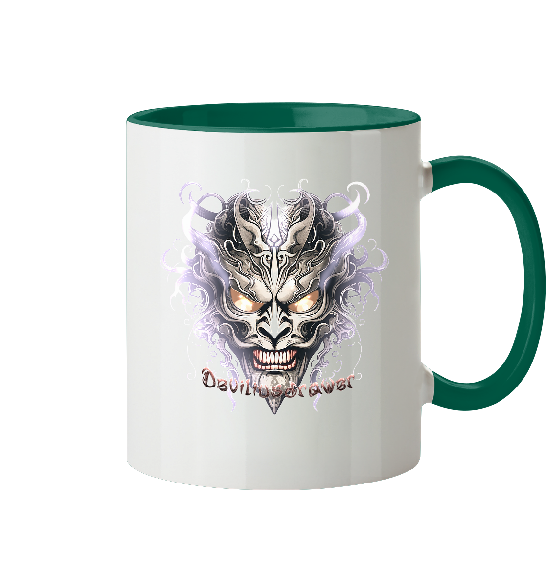 Deviliusdrawer Demon Mask Violet - Tasse zweifarbig