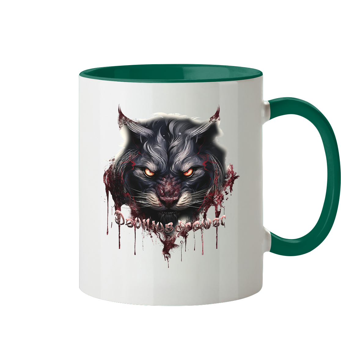Deviliusdrawer Badass Cat - Tasse zweifarbig