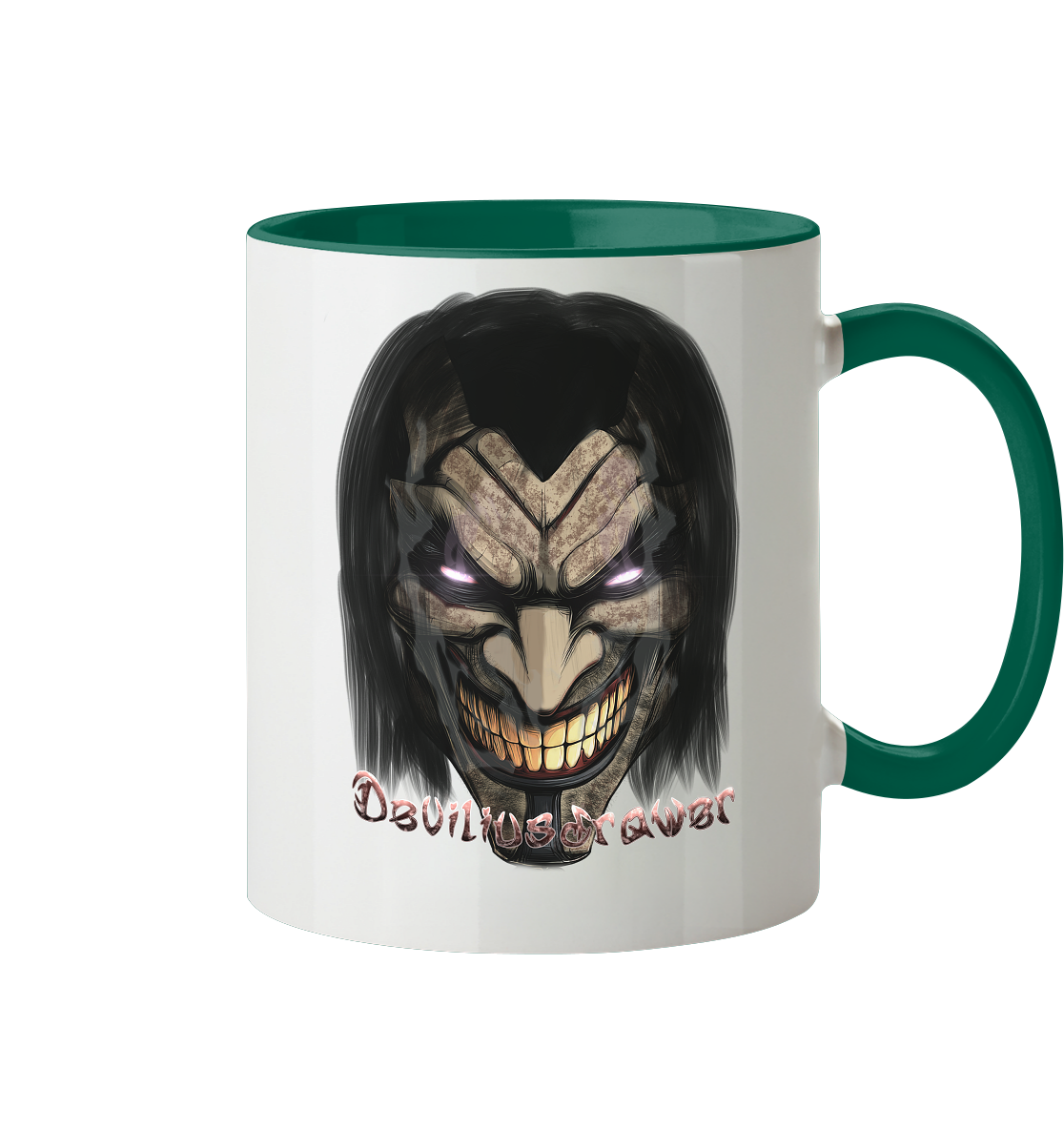 Deviliusdrawer Smiling Devil - Tasse zweifarbig