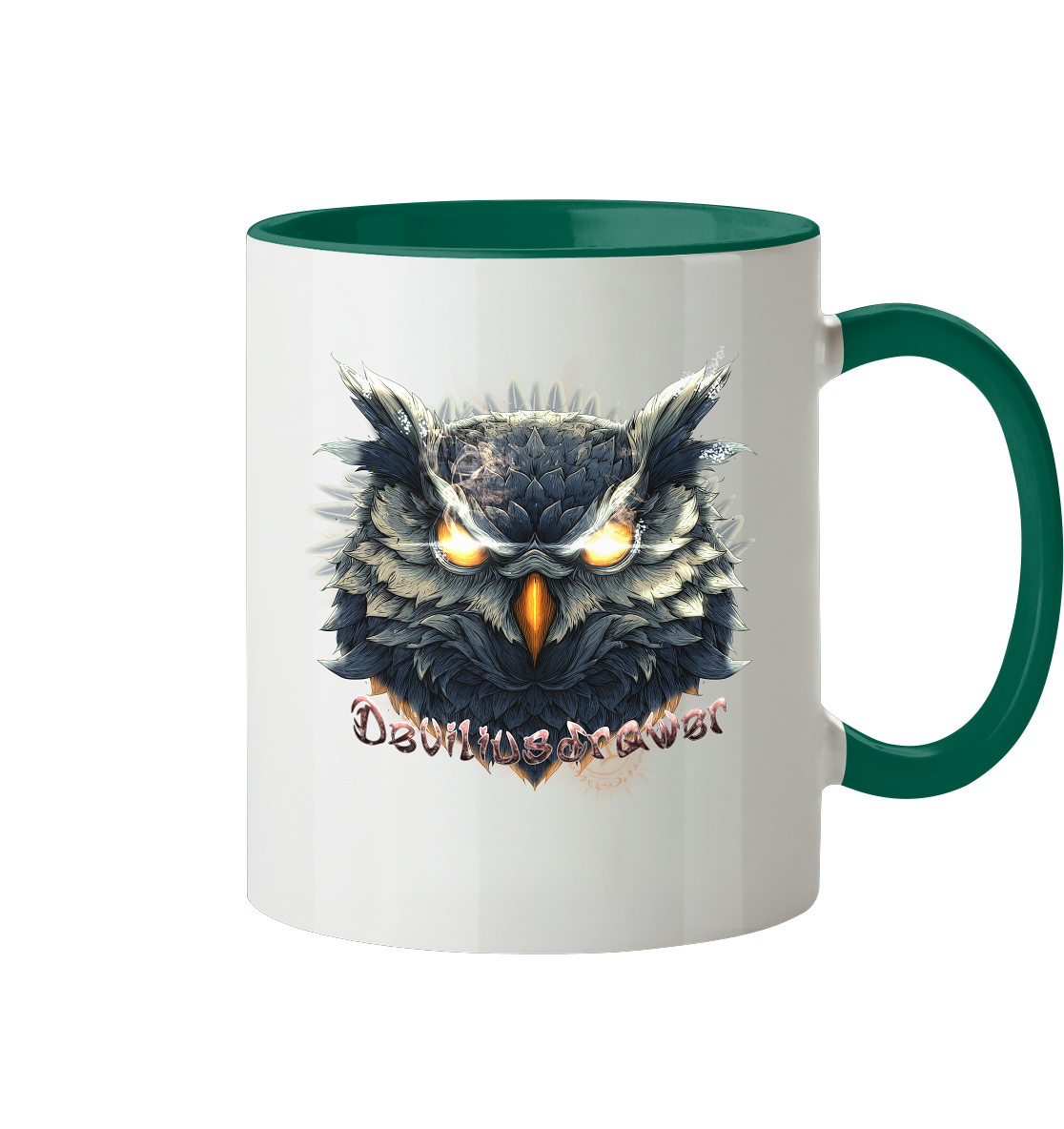 Deviliusdrawer Dark Fire Owl - Tasse zweifarbig