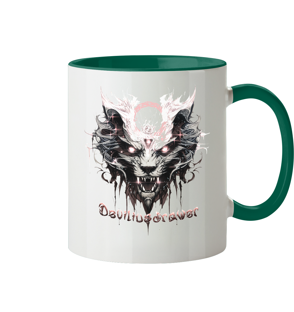 Deviliusdrawer Demonic Glow Cat - Tasse zweifarbig