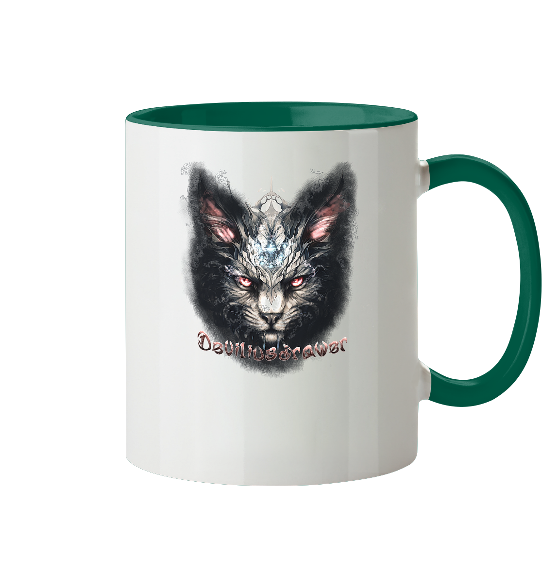 Deviliusdrawer Myshtical Redeyed Cat - Tasse zweifarbig