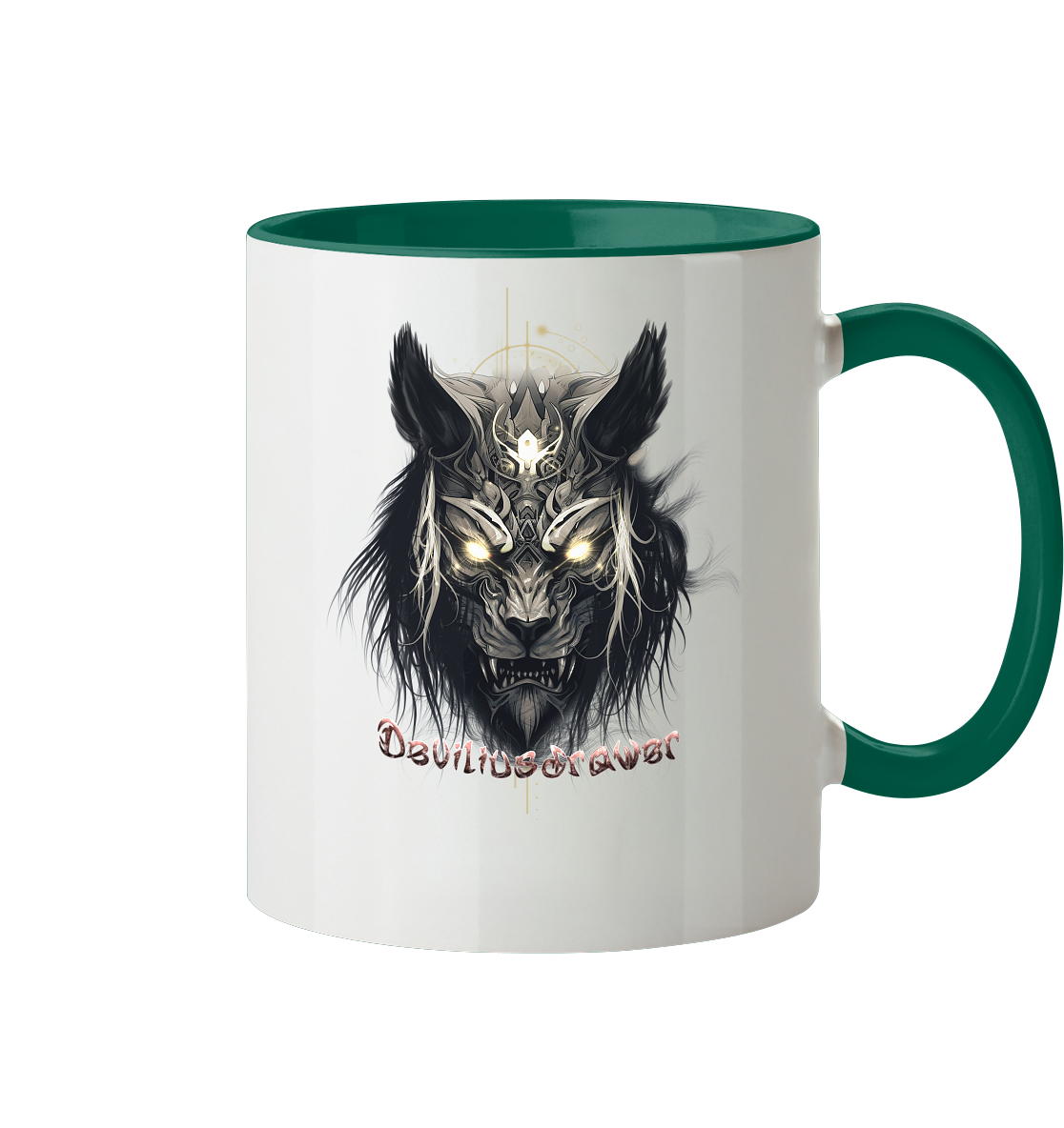Deviliusdrawer Wolftiger - Tasse zweifarbig