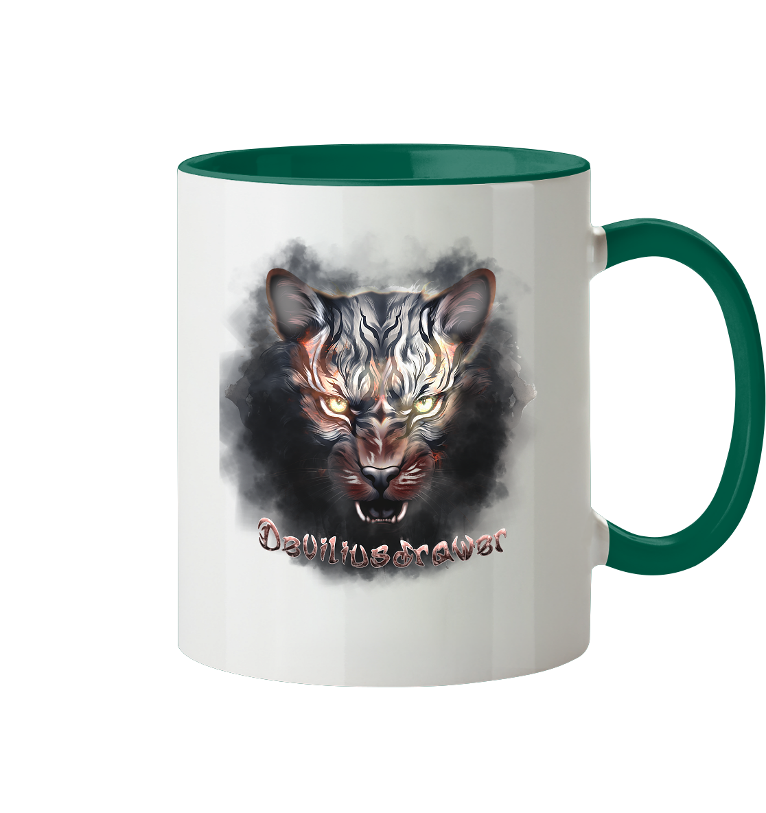 Deviliusdrawer Smoke Tiger - Tasse zweifarbig