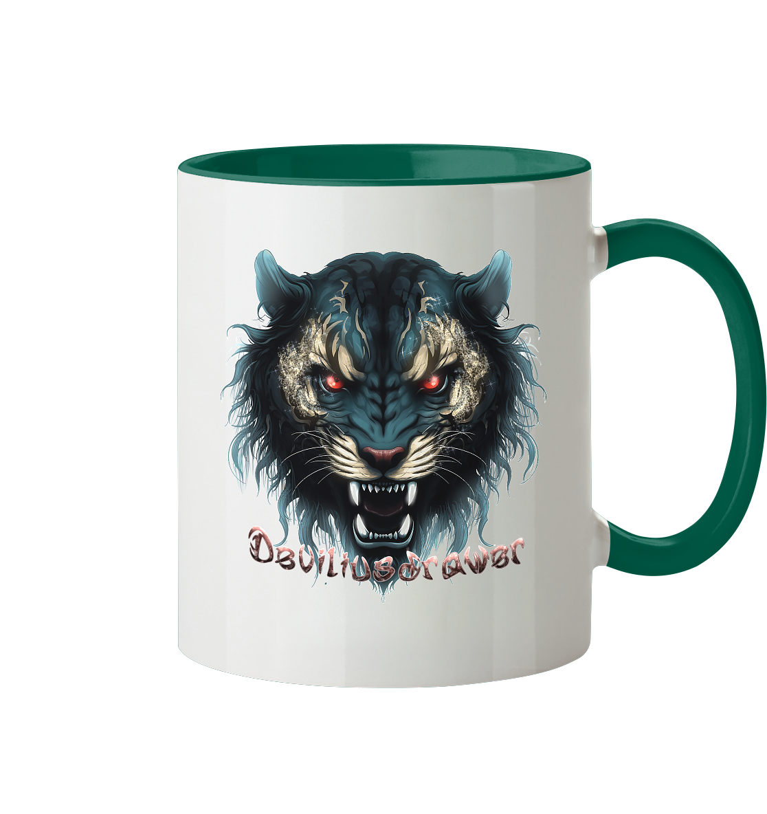 Deviliusdrawer Tigercat - Tasse zweifarbig
