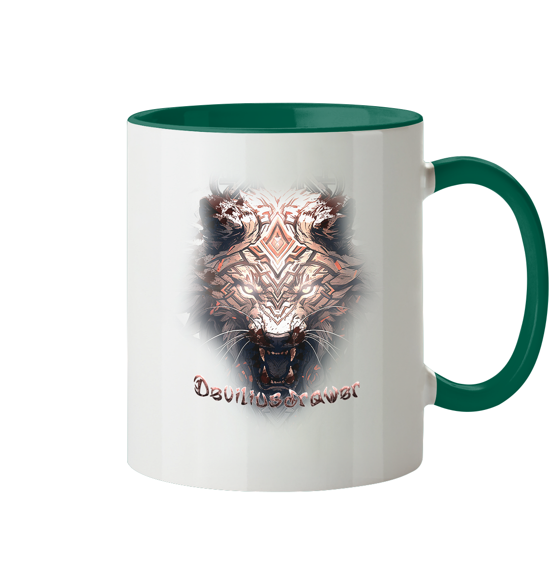 Deviliusdrawer Gold Metal Tiger - Tasse zweifarbig